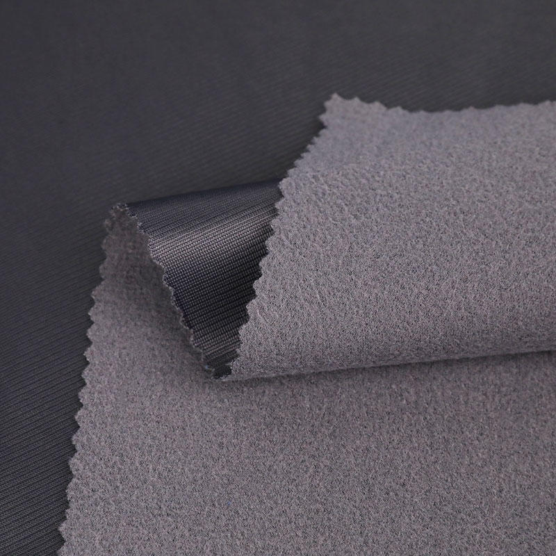 DM6A4820 170-180gsm Brushed Suede Sportswear Solid Color Super Poly Fabric